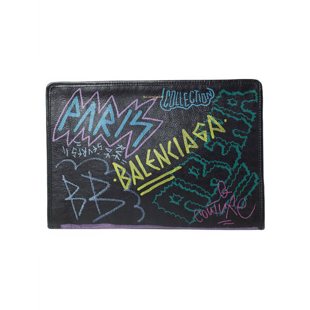 Balenciaga Bazaar Bag Clutch Pouch Graffiti - Picture 2 of 5